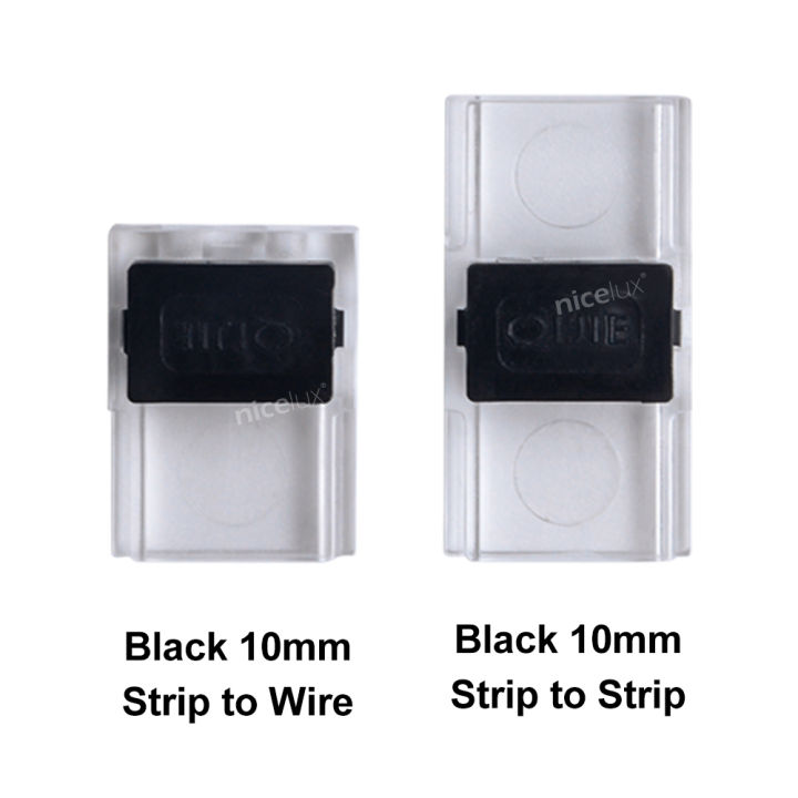 10 PCS 2 Pin Mini Slim LED Strip Connector for 12V 24V 8mm 10mm IP20