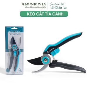 Kéo cắt cành MONROVIA lưỡi thép carbon cao cấp siêu bén độ bền vượt trội chống gỉ sét chống mài mòn