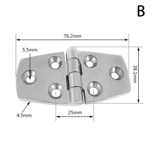[caichuitan] Marine 316 thép không gỉ thuyền bản lề nhiệm vụ nặng nề Hatch Đúc Bản lề cho cửa tủ cửa sổ mông bản lề phụ kiện phần cứng