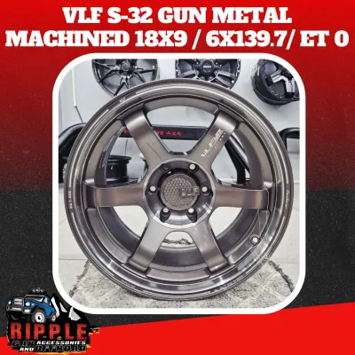VLF Offroad S32 Gunmetal Machined (18x9/6x139.7/ET0) – Set of 4 Mags
