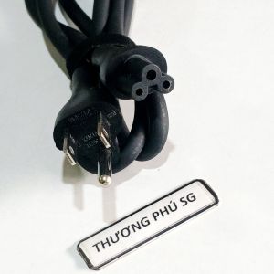 Cáp Adapter dài 1.5m / Cáp nguồn 3 lổ Hoa mai cho sạc Laptop adapter LCD....(Chân cắm Tròn - Dẹp)