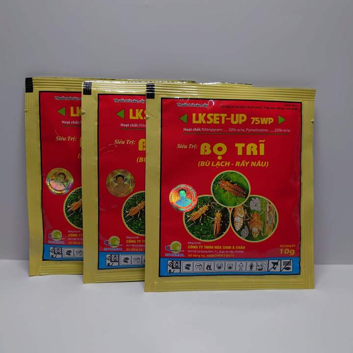 Thuốc đặc trị Bọ Trĩ (Bù Lạch - Rầy Nâu) LK SET-UP 75 WP. Set 3 Gói ...