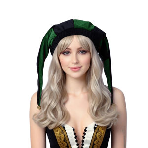 The Middle Ages Jester Cosplay Hat Medieval Clown Cape Bells Adult Joker Halloween Carnival Party Hat2026