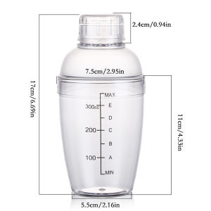 350/500 /700 /1000ml แก้วเชคค็อกเทล แก้วเชคชงน้ำ เชคเกอร์ แก้วเขย่า ชานม นํ้าผลไม้ ค็อกเทล พลาสติก cocktail shaker