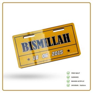 Plat Nomor Akrilik Sepeda Listrik
