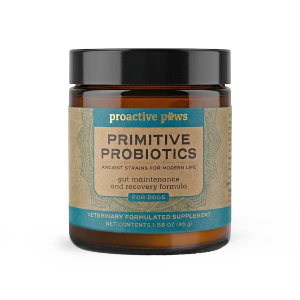 Proactive Paws Primitive Probiotics™ for Dogs - Gut Maintenance and Recovery Formula - Veterinary Formulated Supplement - 1.56 oz (45 g)