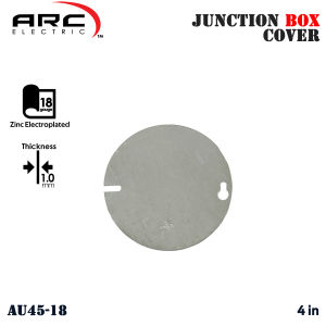 ARC Metal Junction Box 18ga (1mm) Deep-Type for electrical wiring 1/2" & 3/4" Knockout Hole