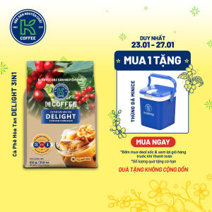 Cà Phê Sữa Hòa Tan K Delight 3in1 612g (Túi 36 gói x 17g) - Thương Hiệu K COFFEE
