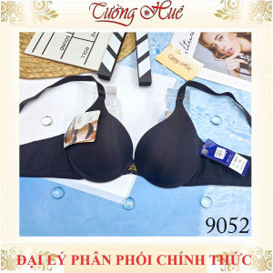 Áo Lót Nữ Đài Loan Aseity 9052 Trơn Có Gọng Mút Đệm 2.5cm Bản Lưng Vừa Dây Bản Liền 2 Móc Cài