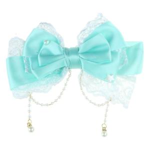 Fashionable Childrens Hair Ornament with Bowknot and Pearls Tassels Designs Fashion Accessory for Ages 3 and Up