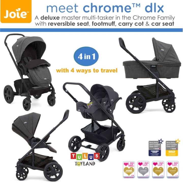 Baby Stroller Joie Chrome Dlx 3in1 Chrome Stroller Joie Chrome Dlx