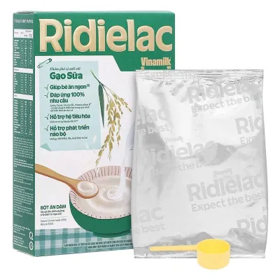 Bột Ăn Dặm Ridielac Vinamilk Yến Mạch Sữa/Gạo Sữa/Lươn Cà Rốt Đậu Xanh Giúp Bé Ăn Ngon - Bibo Mart