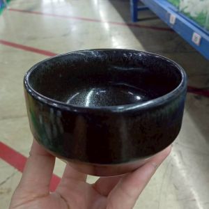 ถ้วย ชามเซรามิก 4 นิ้ว สีดำลาวา ใส่แบ่งอาหาร ใส่ซุป ถ้วยราคาถูก เข้าไมโครเวฟได้