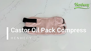 1PC Reusable Preventing Leakage Waistband Compress Wrap Castor Oil Pack Detachable Castor Oil Pack for Liver Abdominal