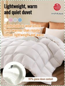 ผ้านวมขนนก น้ำหนักเบา ผ้านวมเครื่องนอน นุ่มสบาย ประสิทธิภาพการเก็บรักษาความร้อนที่ดี การล่มสลายที่ประณีต