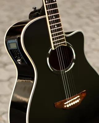 Gitar Akustik Elektrik Ymaha APX 500ii Hitam EQ LC Prener Bonus Tas dan Senar