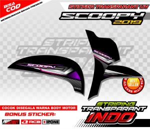 STRIPING VARIASI HONDA SCOOPY 2019 / STICKER LIST MOTOR HONDA SCOOPY 2019