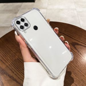 Case for REALME C12 REALME C25 REALME C25S phone casing Softcase Silicone shockproof Cover new design aesthetic clear with holder SJSFHZJ01