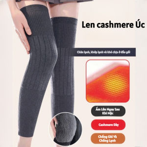 Miếng Đệm Đầu Gối Bằng Len Dày Dài Và Ấm Áp / Được Làm Từ Len Tự Nhiên / Có Độ Đàn Hồi Cao Thoải Mái Và Không Bị Tuột