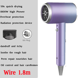 SG [In Stock]🔥4 in 1 Anion Hair Dryer 2400W Fast Dry Negative Ions Hair Blow Temperature 3-pin Plug Professional Ionic Tech Hair Care Hairdryer