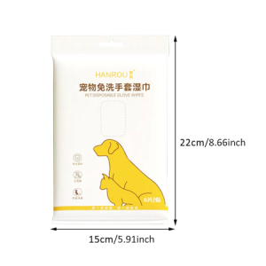 Buy 1 get 5 packs Pet Cleaning Gloves 6pcs Wash-free Gloves Disposable Wet Wipes Pet Cleaning Gloves Cat Dog 1pcs Wipes Wet Gloves Spa Dry Bath Wash Deodorant Shower COD