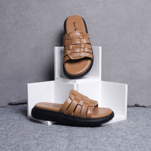 Sarasara LARISSA Sandal slop wanita upper ketupat tinggi 4 cm terbaru kekinian