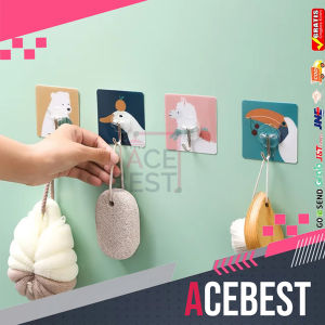 ACEBEST Hook Kait Tempel Gantungan Hanger 10 Pcs Motif Karakter Random TYG-200-1