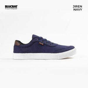 BLUCRAT SEPATU SNEAKERS PRIA JIREN NAVY / SEPATU CASUAL PRIA