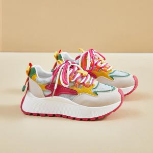 พร้อมส่งจากไทย รองเท้าผ้าใบผู้หญิงลำลอง รองเท้าผ้าใบแฟชั่นระบายอากาศได้ ผ้าตาข่าย รองเท้าวิ่ง มี3 สี สไตล์เกาหลียอดนิยม