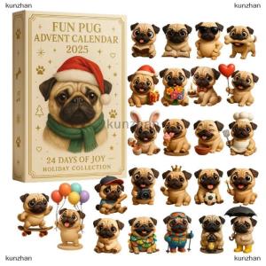 [COD] kunzhan Pug Advent Calendar 2025 24 Days Christmas Advent Calendar With Cute Pug Dog Hanging Ornaments Holiday Gift For Dog Lovers