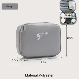 Travel Makeup Bag Portable Handheld Quadripartite Storage Bag Toiletries Bag Wash Bag