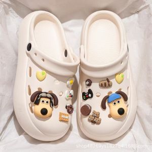[Free Shipping] Soft-Soled Lightweight Clogs For Women Versatile And Comfortable For Home And Outdoor Use Solid Color Kt Cat Closed-Toe Shoes Non-Slip