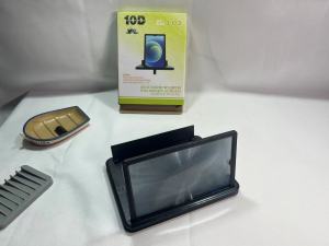 11 นิ้ว 3D HD โทรศัพท์มือถือหน้าจอแว่นขยายเครื่องขยายเสียงขยายจอโทรศัพท์พับขาตั้งโทรศัพท์ผู้ถือขยายโทรศัพท์มือถือสนับสนุนโทรศัพท์ทั้