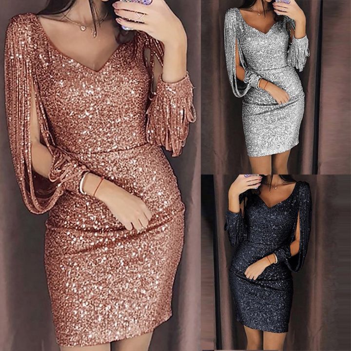 Lazada sequin outlet dress