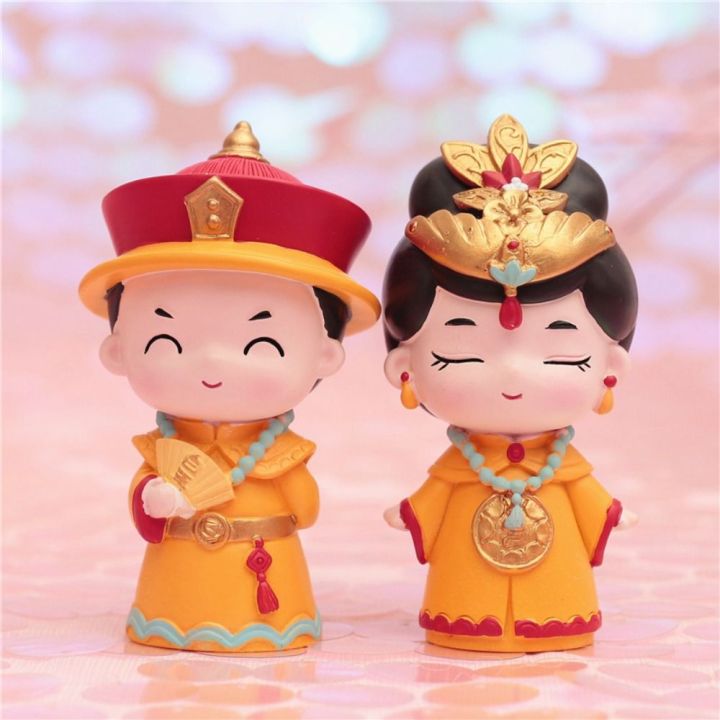 CILL Traditional Crafts Chinese Emperor Empress Figurine Chinese Style ...