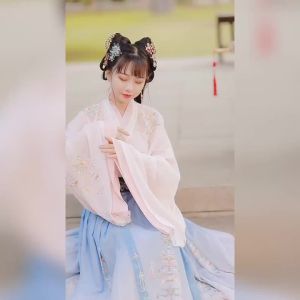 Chinese Style Hanfu Dress Women Traditional Elegant Floral Embroidery Princess Dresses Oriental Fairy Cosplay Stage Dance Robe2026