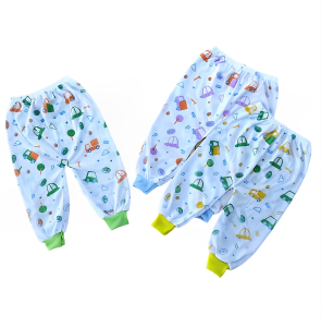 12 Pcs 6 Pcs Celana Panjang Bayi Perempuan Laki-laki Newborn Putih Motif Tabur 0-6 Bulan