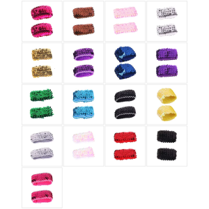 Sequined Fingerless Arm Sleeves Wrist Cuffs for Women Men Stage Performers Dressingup Dance EventProps Cuff Extension