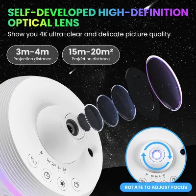 13 in 1 LED Starry Sky Projector Night Light Planetarium Projection USB Rotating Night Lamp Galaxy Star Projector Lamp Kids Gift