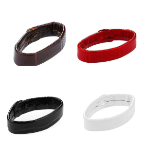 2 Pack Fashionable Leather Replacement Watchbands Universals Compatibility Soft Edges for Business Casual Occasions