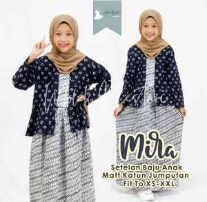 MIRA Kebaya Kutu Baru Anak Remaja Perempuan 1-13 Tahun Seragam Batik Anak TK SD SMP Terbaru 2023