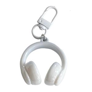 3D Headphone Shaped Key Ring Lightweight Hanging Decoration Portable Accessory for Daily Use Friendship Present