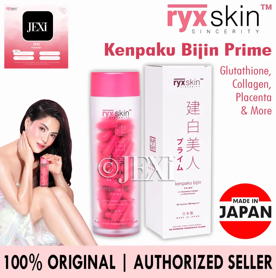 New Ryx Kenpaku Bijin Prime Glutathione Collagen Placenta Made in Japan  (Authentic, Authorized Ryx Skincerity Seller) FDA Approved Whitening  Lightening Supplement Ryx Body ryx skincerity