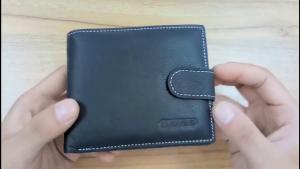 JINBAOLAI Leather Men Wallets Solid Sample Style Zipper Purse Man Card Horder Famous Brand Male Wallet