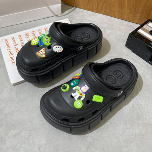 LHMoonlight ส่งไว🚚 รองเท้าหัวโต รองเท้าผู้หญิง ส้นหนา พื้นยาง กันลื่น นุ่มสบาย เดินคล่องตัว แถมสติ๊กเกอร์น่ารัก ฮิตสุดวันตอนนี้จัดมาเลย🔥