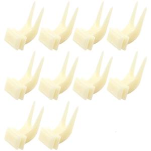 10PCS Bird Forks Holder Birdcage Foraging Fruit Holder Plastic Parrots Skewer Treats Feeding Tool for Small Birds