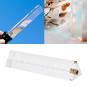 Triangular Prism Photography Optical Plating Glass Professional with 1/4" Hole Create Light Rainbow Effect