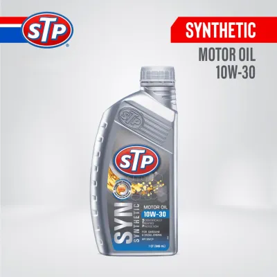 STP Synthetic Motor Oil 10W-30 946 mL Oli Sintetik Mobil Motor Metik Manual