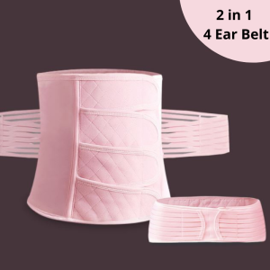 🇲🇾KL STOCK FFELLO Plus Size (2in1) Set Upgrade Maternity Four Ear 100% Cotton Support Pregnant Women Ceaser Postpartum Bengkung Berpantang Abdomen Corset Slimming Belt