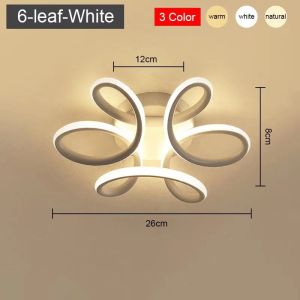 Lampu Plafon Minimalis 3Warna LED Lampu Hias Plafon Lampu Plafon Kamar Tidur Lampu Plafon Ruang Tamu